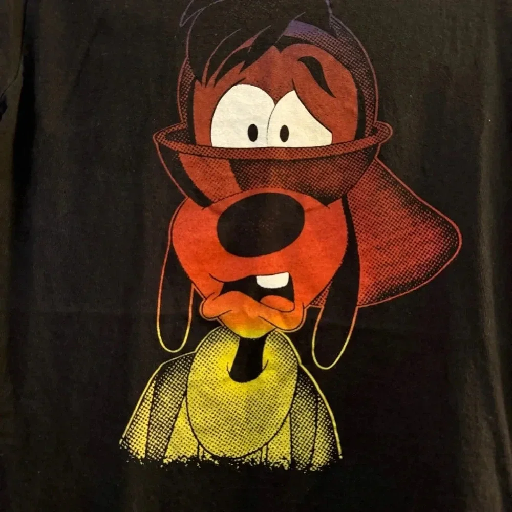 Disney Colorful Goofy Short Sleeve Tee Shirt